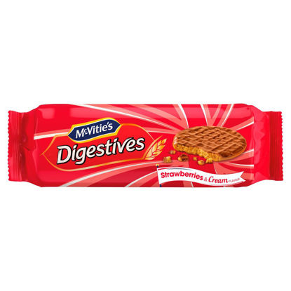 Picture of McVitie's Milk Chocolate Digestives Strawberry & Cream